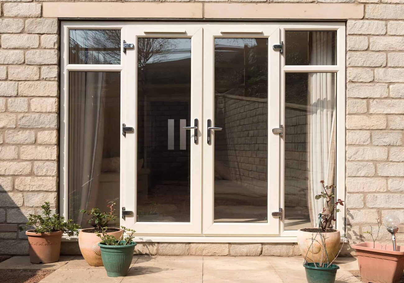 Classic French doors fitted to a UK home