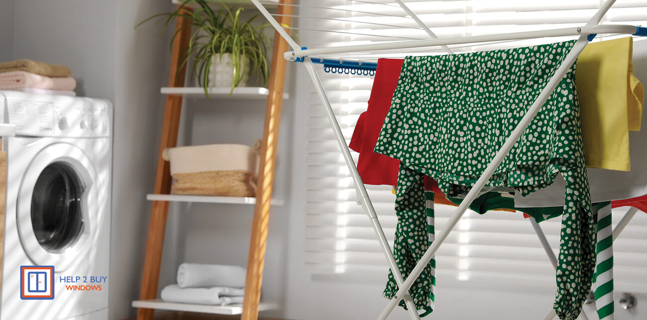 Air-drying laundry to save electricity