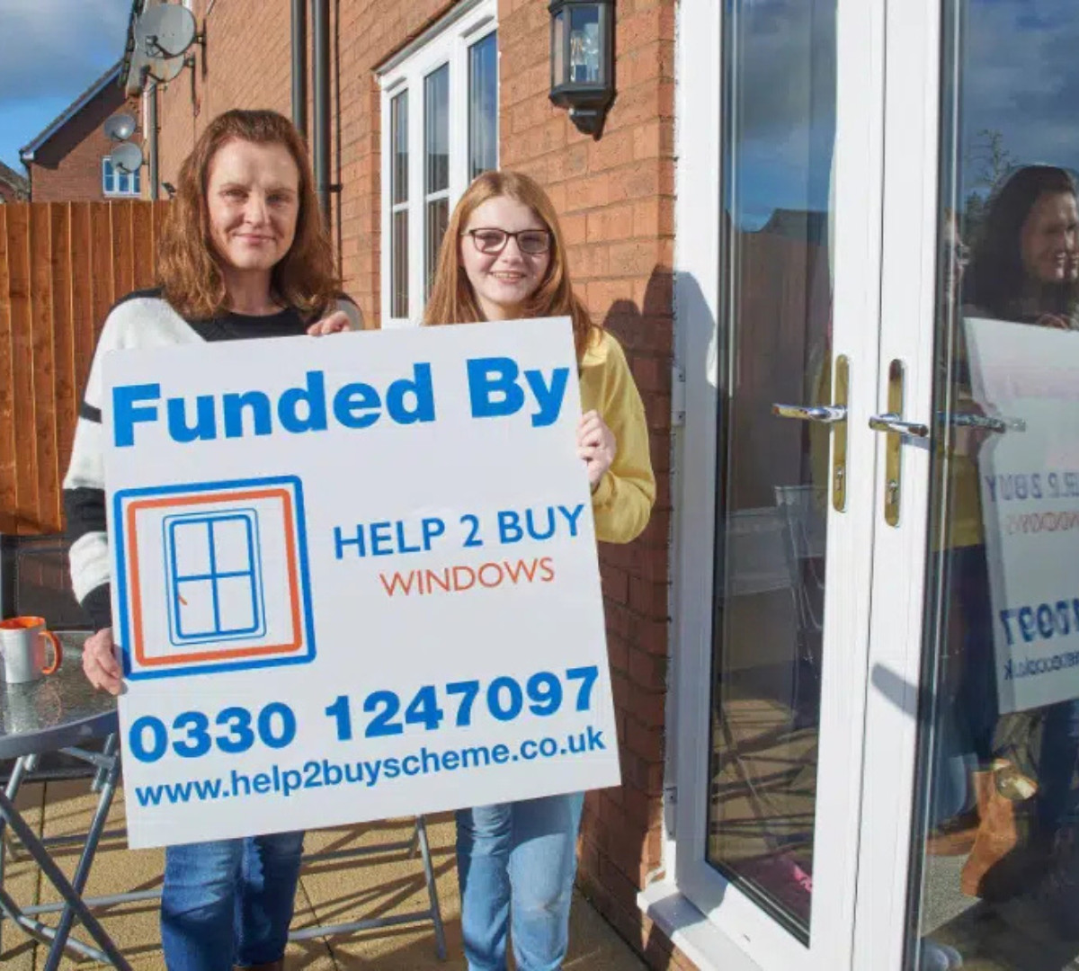 Black uPVC windows installed by Help 2 Buy Windows