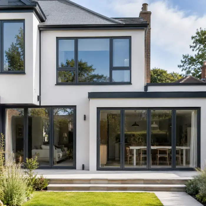 uPVC windows on a modern UK home
