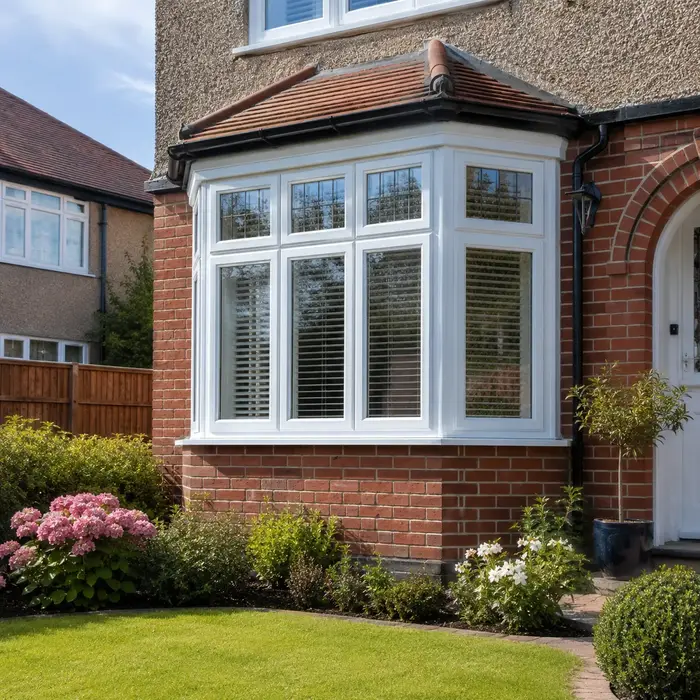 uPVC bay window on a UK home