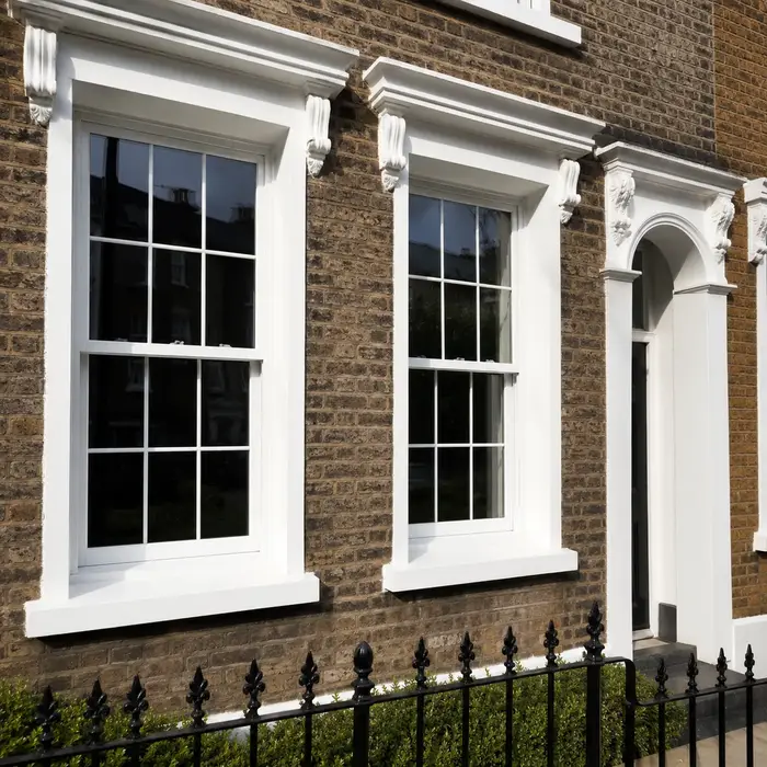 uPVC sash windows on a period home