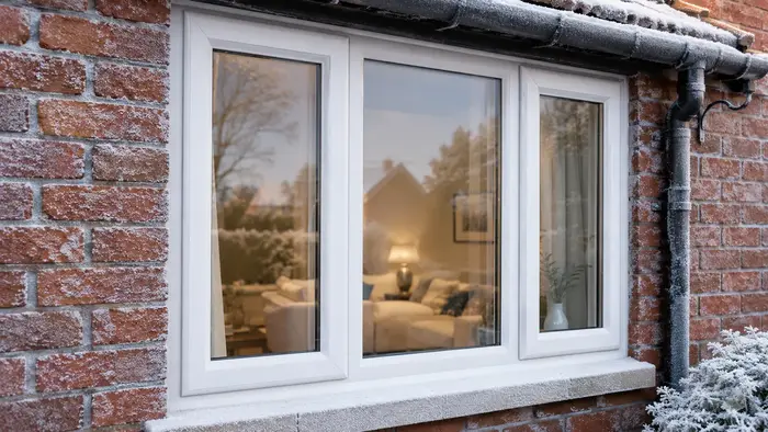 Triple glazed window keeping a UK home warm