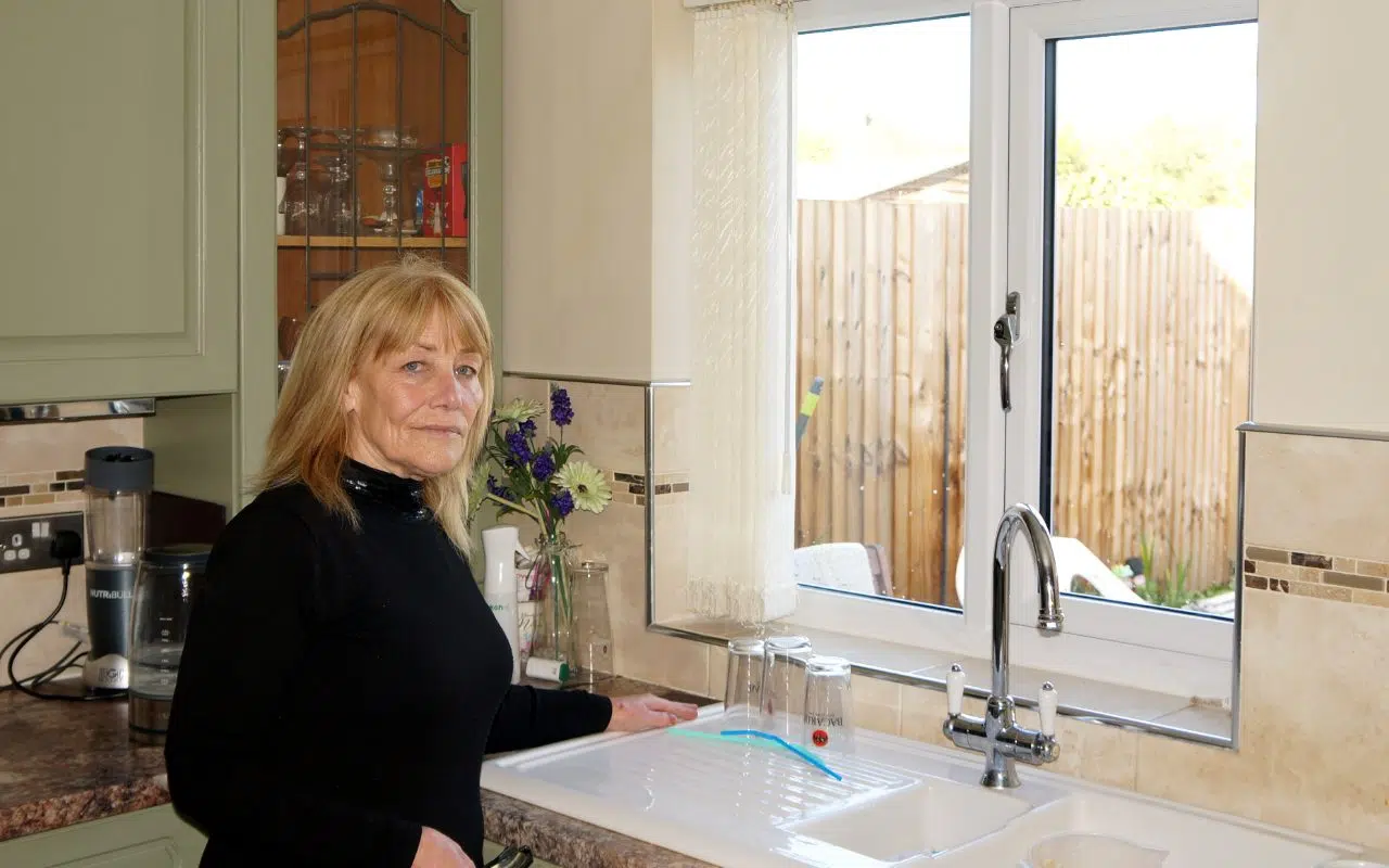 Help to buy windows grant customer Sandra Reed