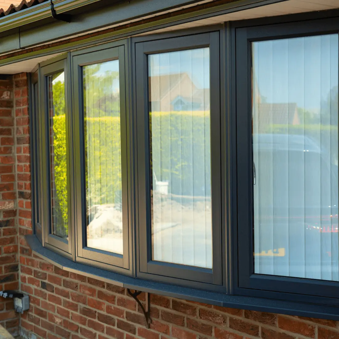 Anthracite Grey Flush Fit Bay Window