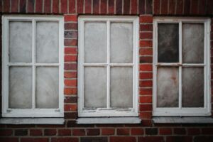 old and broken windows